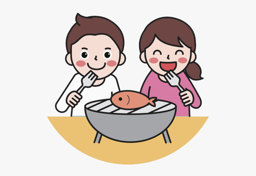 Eating A Child Fish Clipart Gladly Image And Transparent - Eating Fish Clipart Png, Transparent Clipart