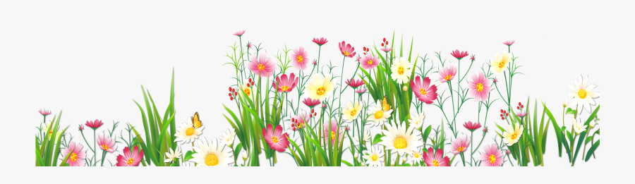 Flowers And Grass Png Picture Clipart - Flowers Clipart Transparent Background, Transparent Clipart