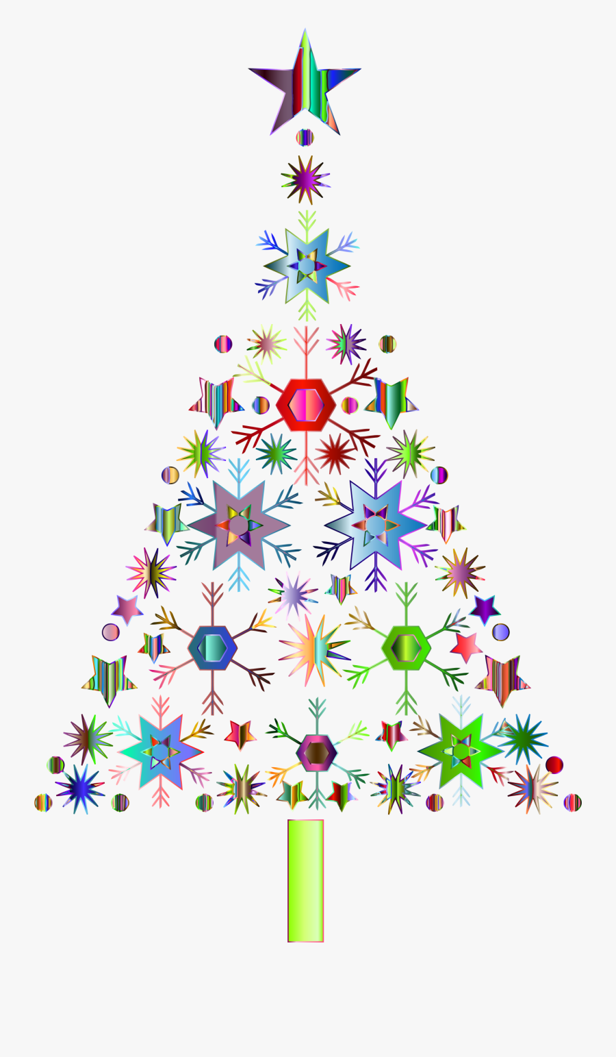 Abstract Clip Library - Christmas Tree Graphic Png, Transparent Clipart