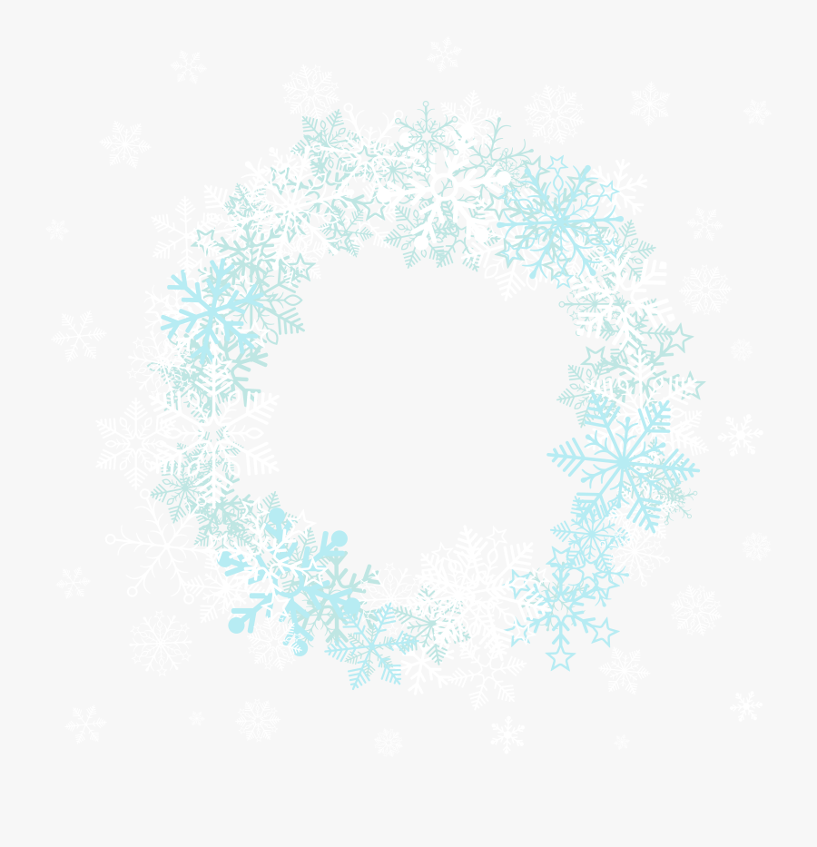 Snowflake Clipart Winter Frame, Transparent Clipart