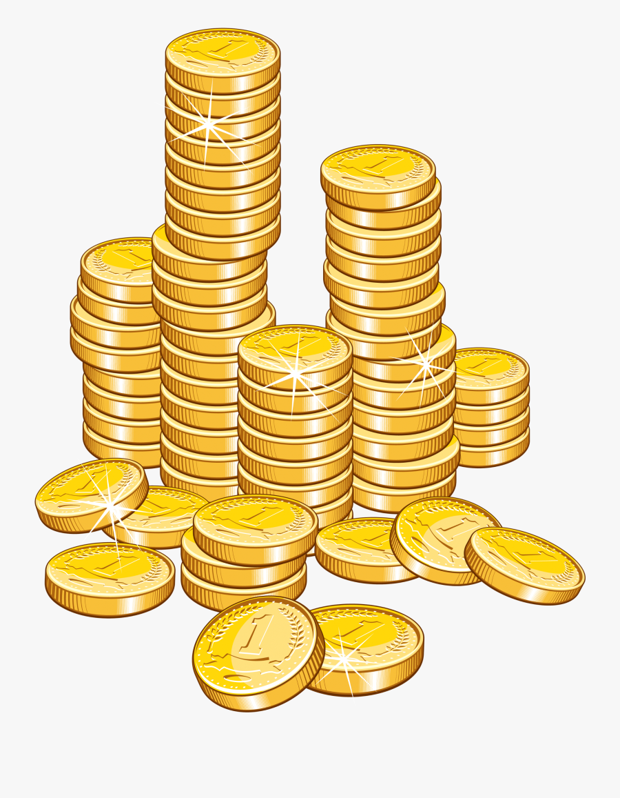 Gold Coin Stack Of Money Clipart, Transparent Clipart