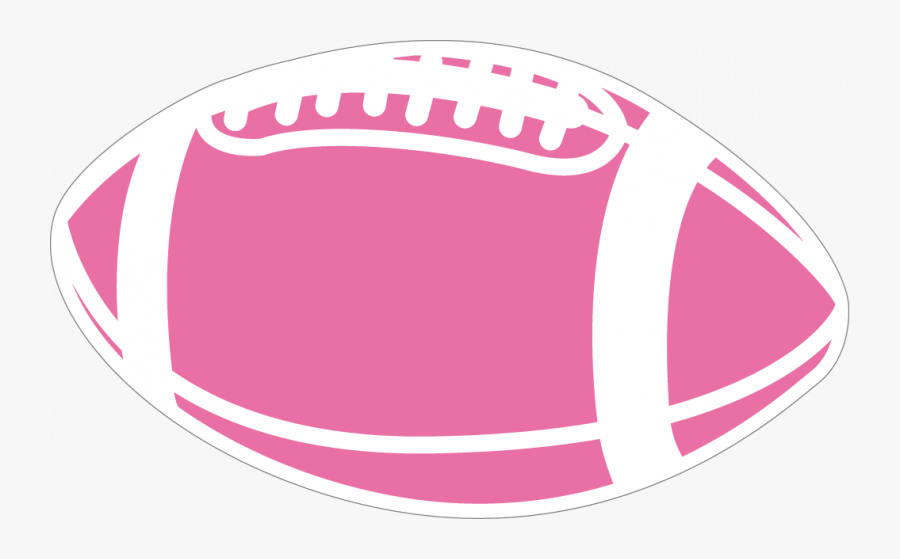 Pink Football Clipart - Powder Puff Football Clipart, Transparent Clipart