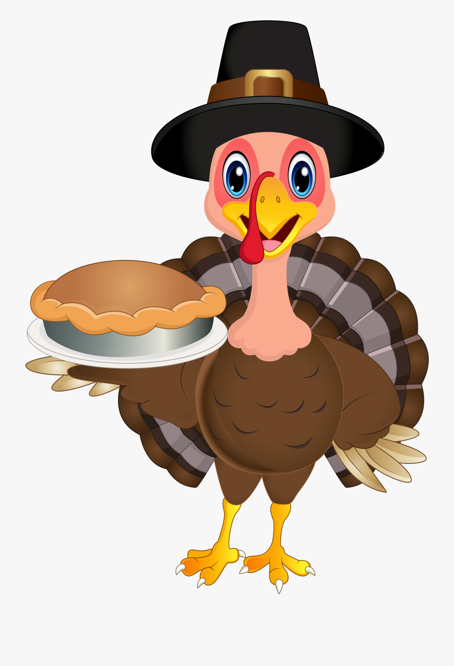 Turkey Clipart Gobble - Cute Turkey Transparent Background, Transparent Clipart