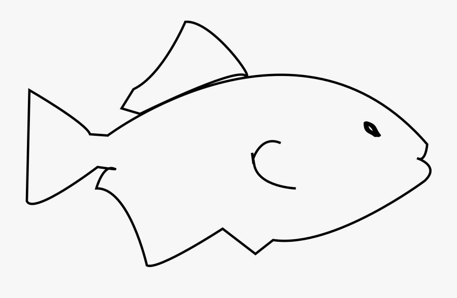 28 Collection Of Black And White Fish Clipart - Easy Small Fish Black And White, Transparent Clipart