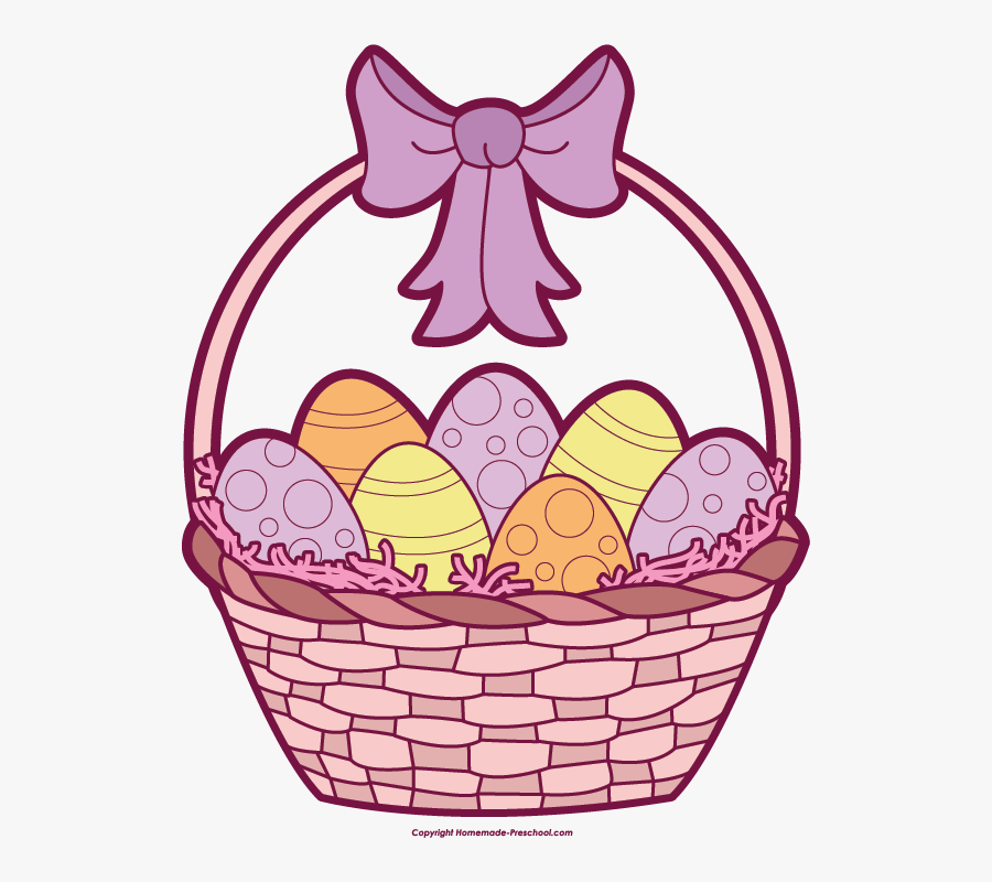 Clip Art Easter Basket, Transparent Clipart