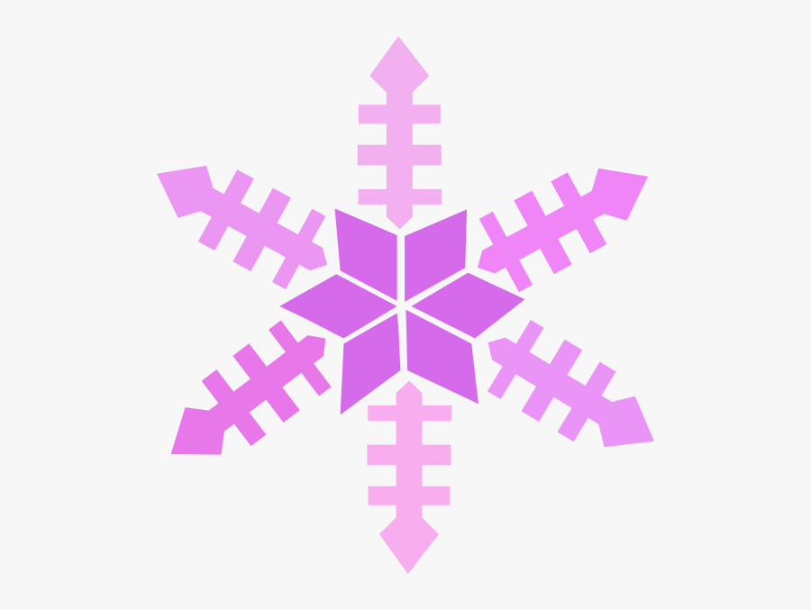 Snowflake Clipart Dark Purple - Gray Snowflake Clipart, Transparent Clipart
