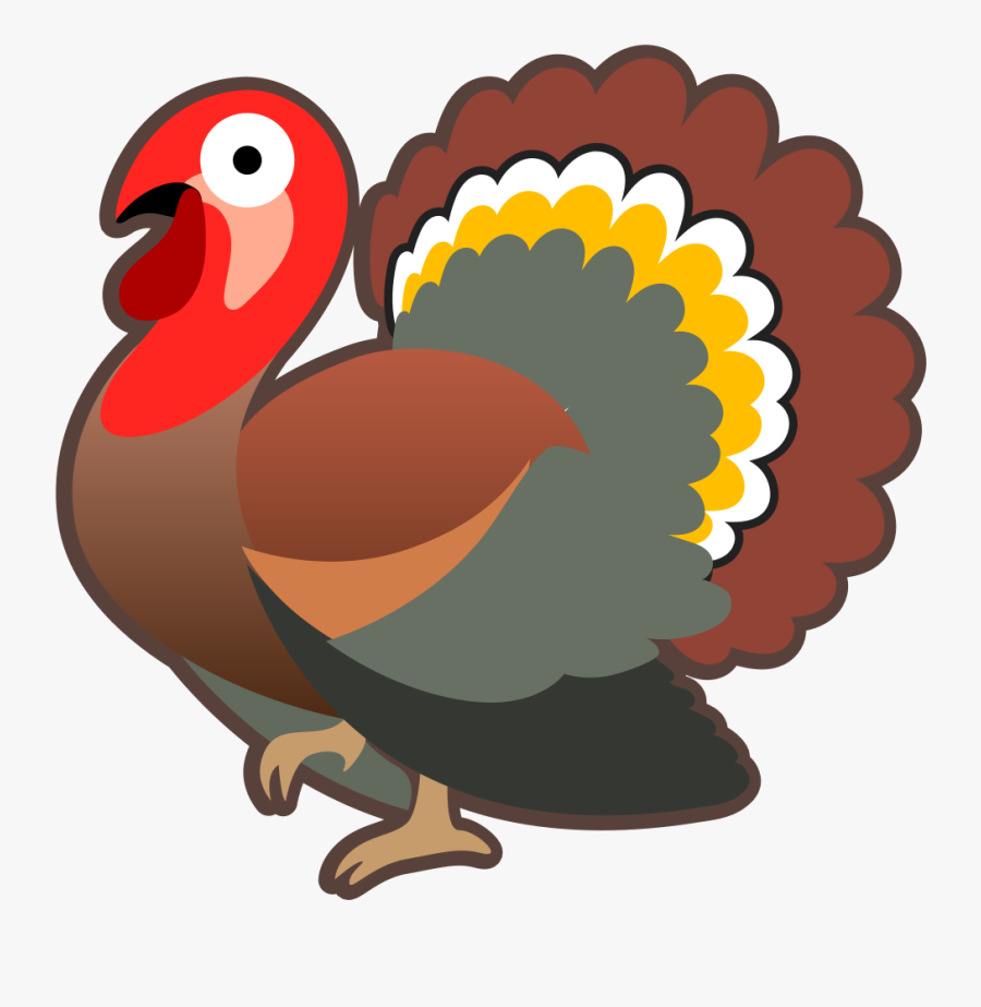 Thanksgiving Turkey Clipart Clear Background - Thanksgiving Turkey Emoji, Transparent Clipart