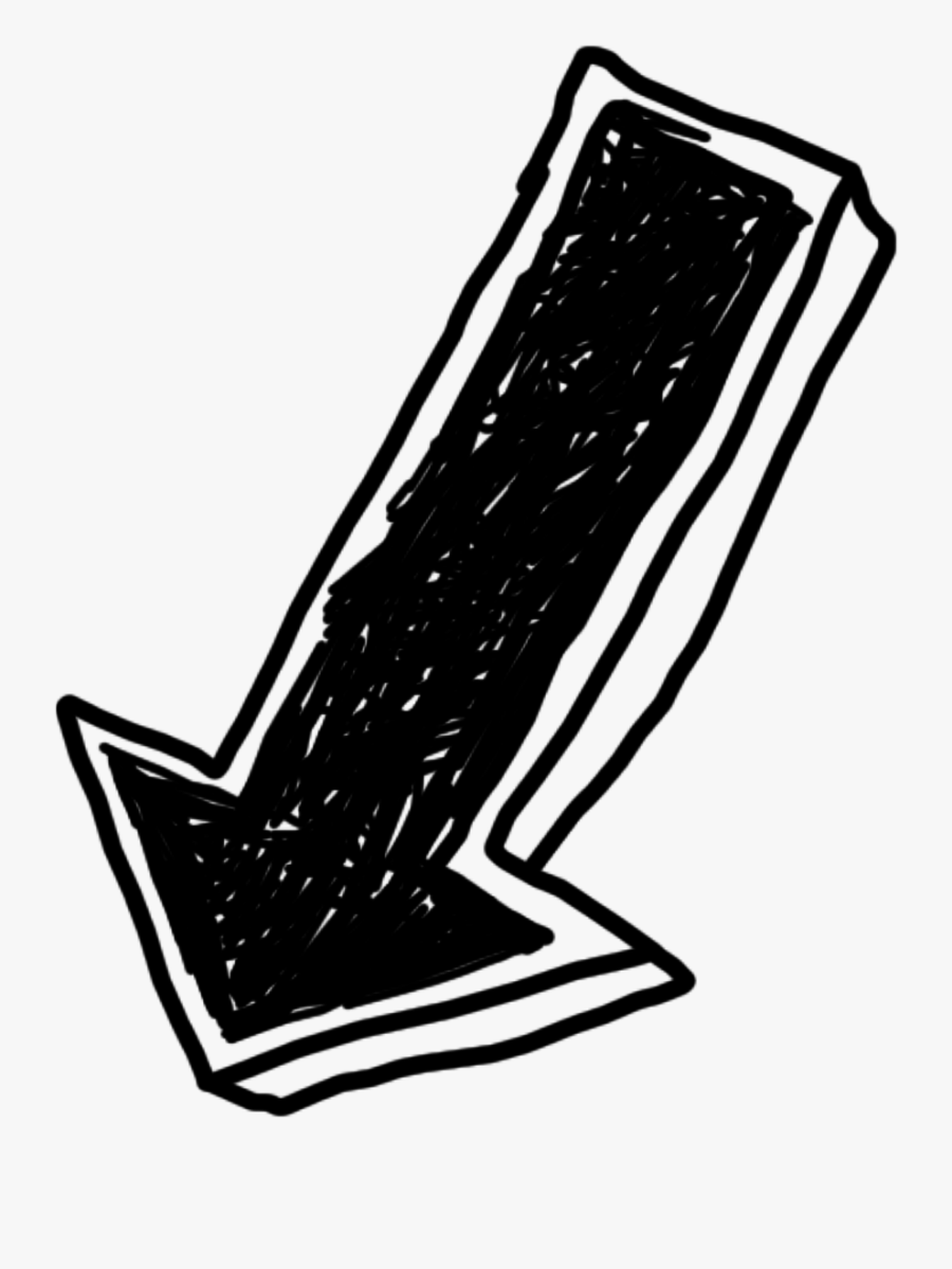 Down Arrow Doodle Png , Png Download - Arrow Doodle Png, Transparent Clipart
