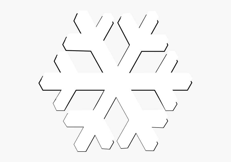 Snowflake Clipart Transparent Background - White Red Background Snowflake, Transparent Clipart