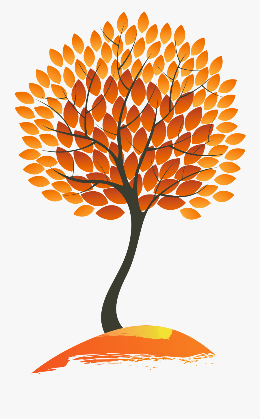 Autumn Trees Clipart - Autumn Tree Clipart Png, Transparent Clipart