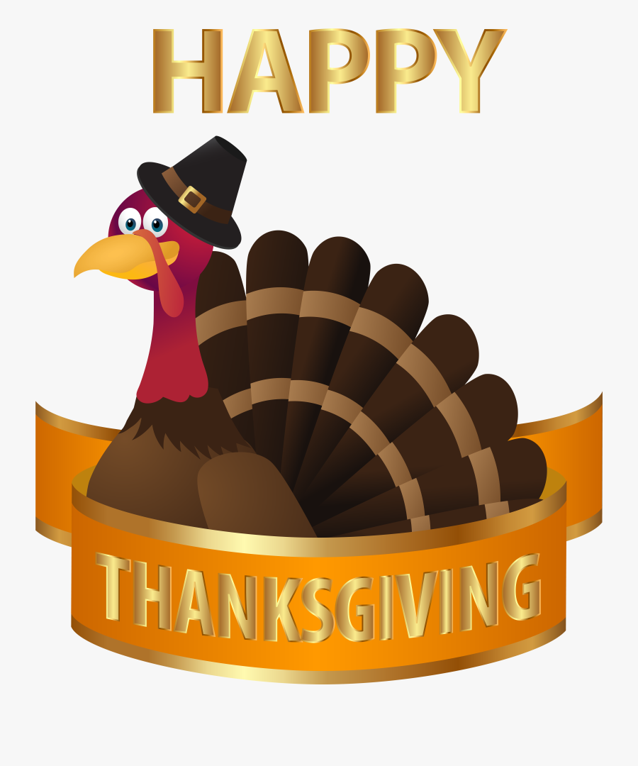Happy Thanksgiving Turkey Transparent Png Image, Transparent Clipart