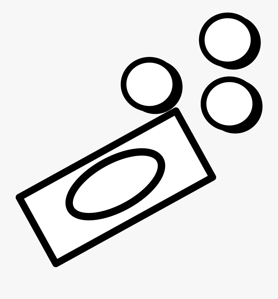 Money Black And White Money Clipart Black And White - Black And White Coins Clipart, Transparent Clipart