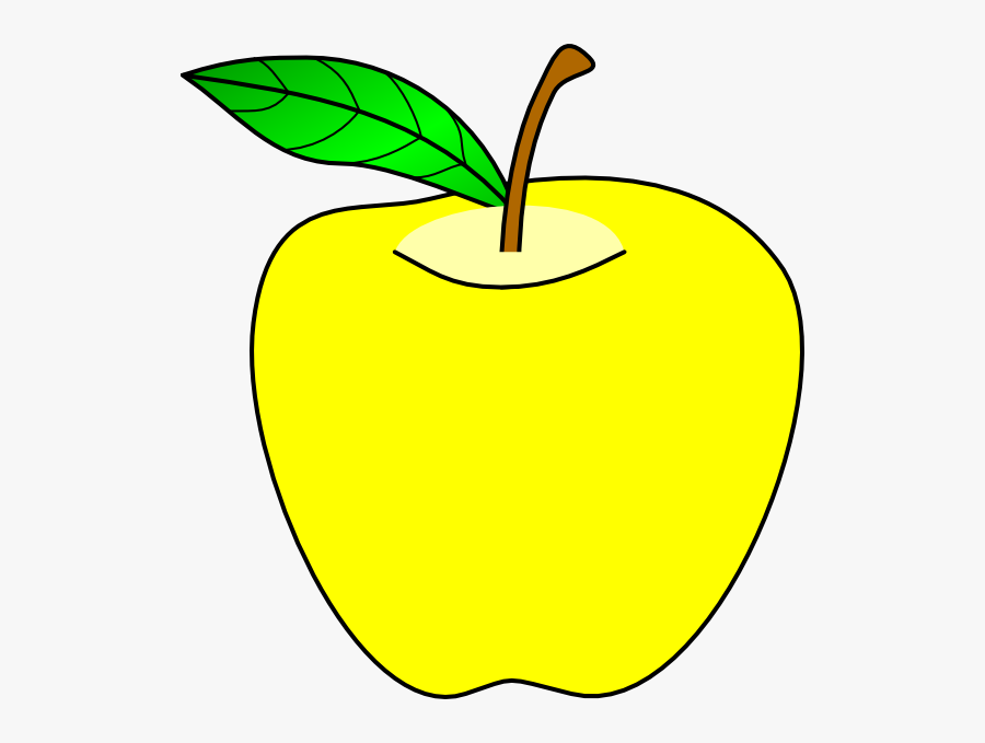 Apple Clipart Yellow - Clip Art Yellow Apples, Transparent Clipart
