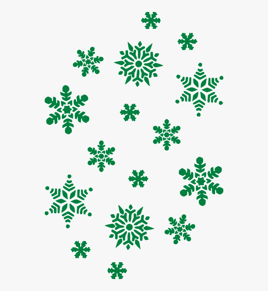 28 Collection Of Green Snowflake Clipart Transparent - Green Snowflake Clipart, Transparent Clipart