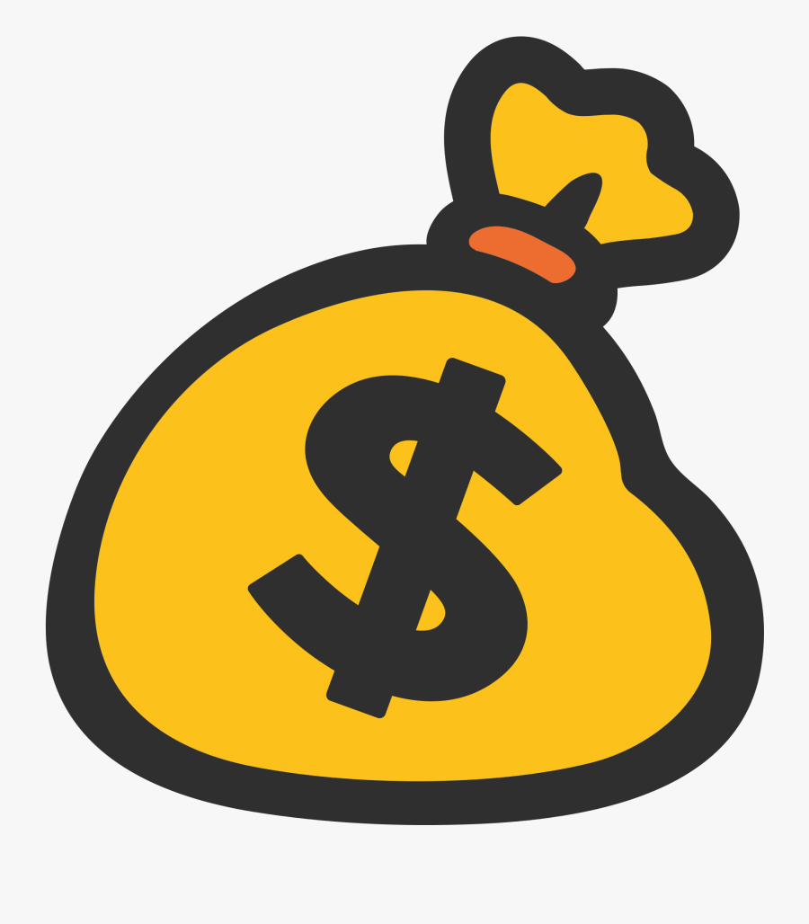 Money Bag Emoji Transparent Png - Money Bag Clipart Png, Transparent Clipart