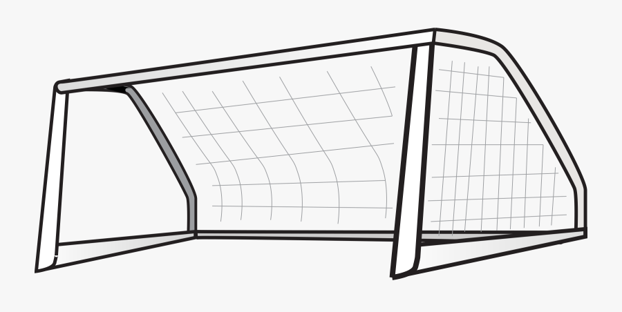Football Clipart Outline - Soccer Net Clip Art, Transparent Clipart