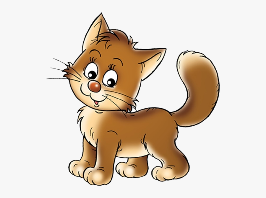 Cat Clipart Kitten - Colorful Cartoon Cat, Transparent Clipart
