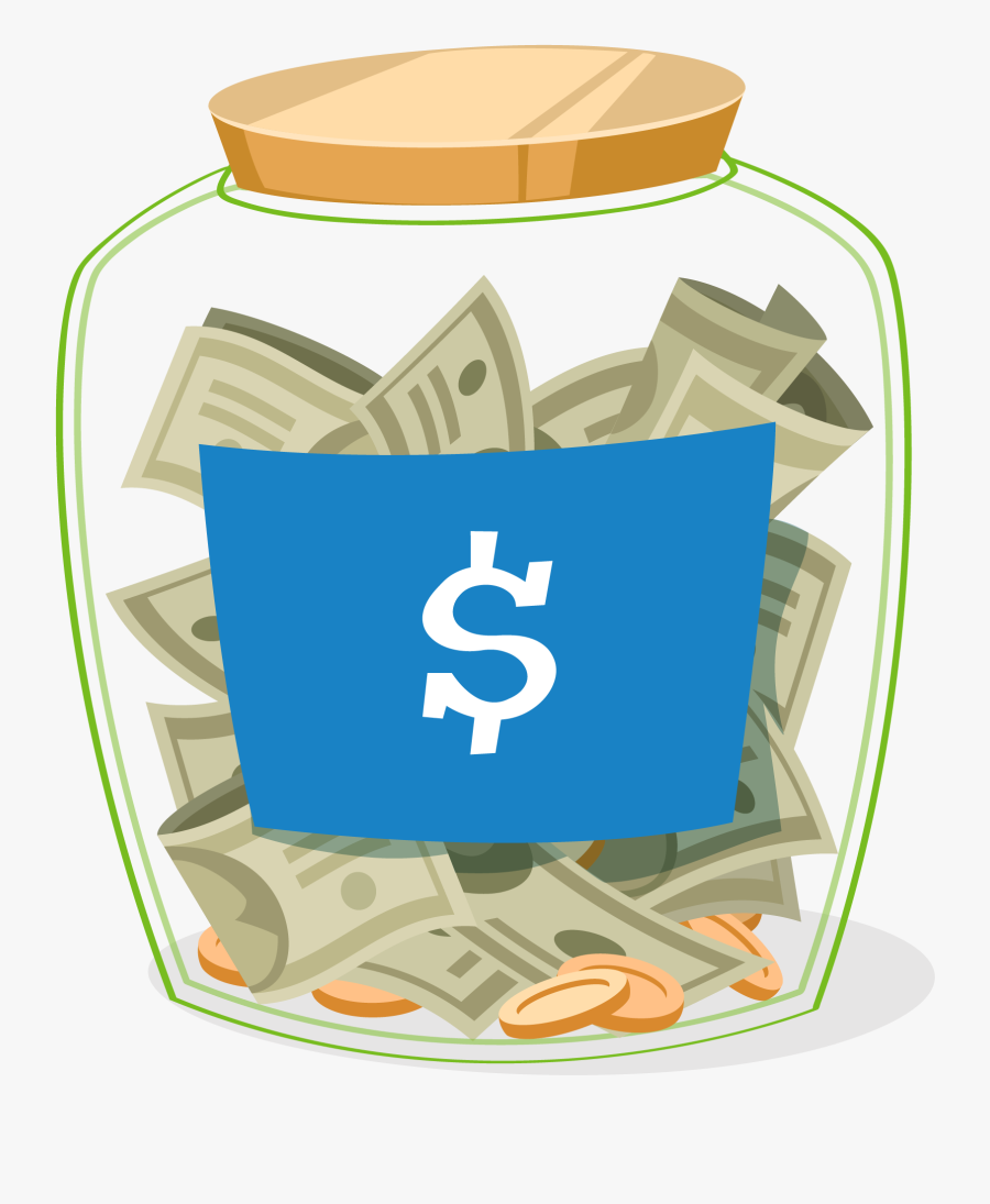 Transparent Empty Jar Png - Money In A Jar Cartoon, Transparent Clipart