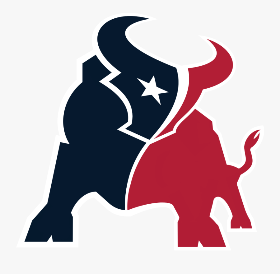 Houston Texans Bull Football Car Truck Window Vinyl - Houston Texans Bull Logo, Transparent Clipart