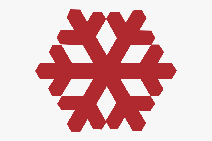 Red Snowflake Clipart - Grey Snowflake Clipart, Transparent Clipart