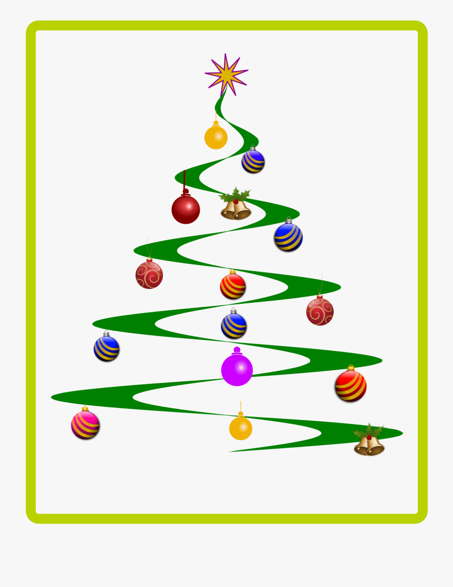Christmas Decoration,area,tree - Clipart Christmas Tree, Transparent Clipart