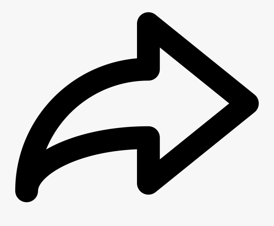 Right Arrow Outline Comments - Outline Arrow, Transparent Clipart