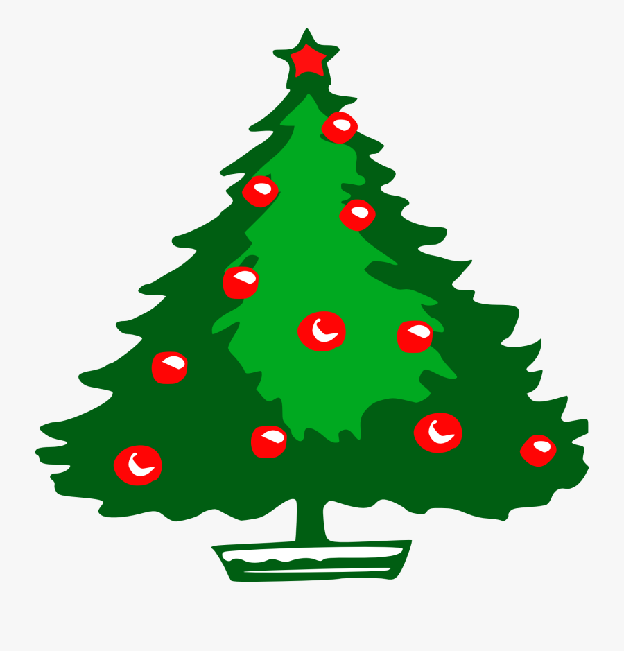 Small Christmas Tree Clipart - Big Christmas Tree Clipart, Transparent Clipart