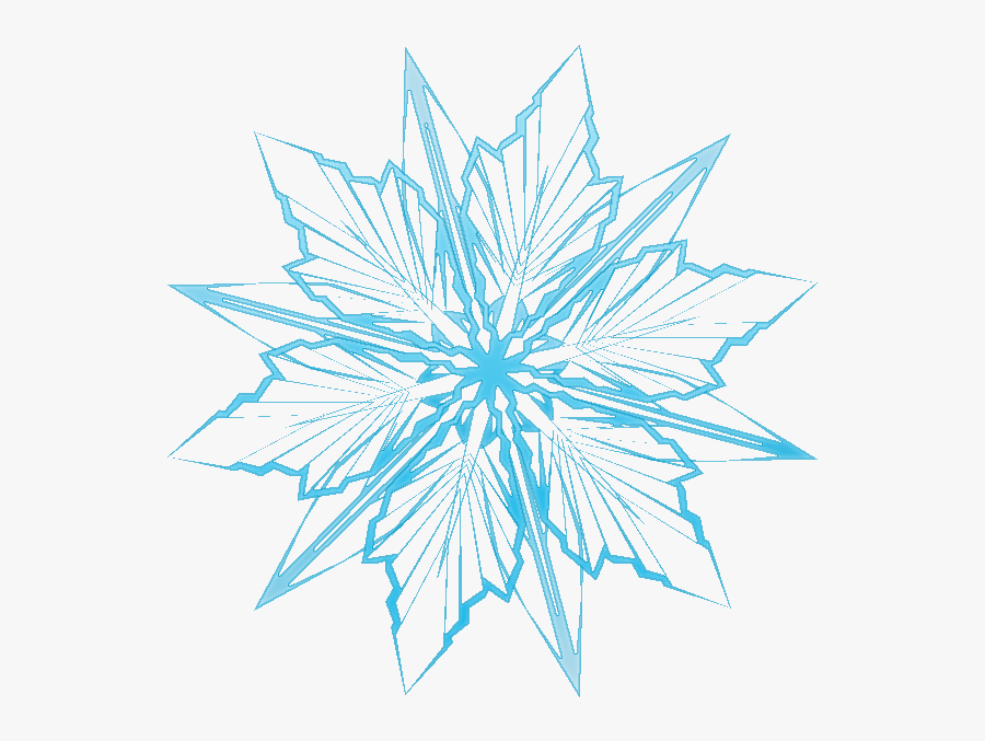 Snowflake Clipart 2 Image - Frozen Snowflake Transparent Background, Transparent Clipart