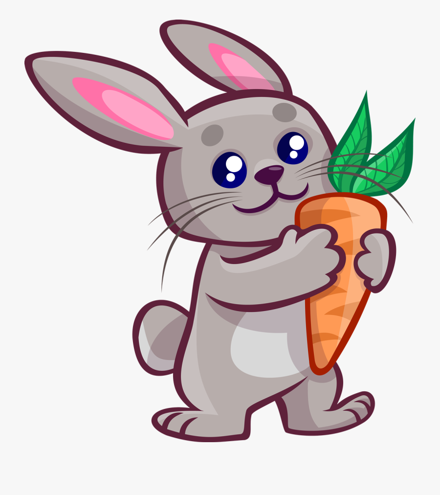 Transparent Free Easter Clipart - Bunny Clipart, Transparent Clipart