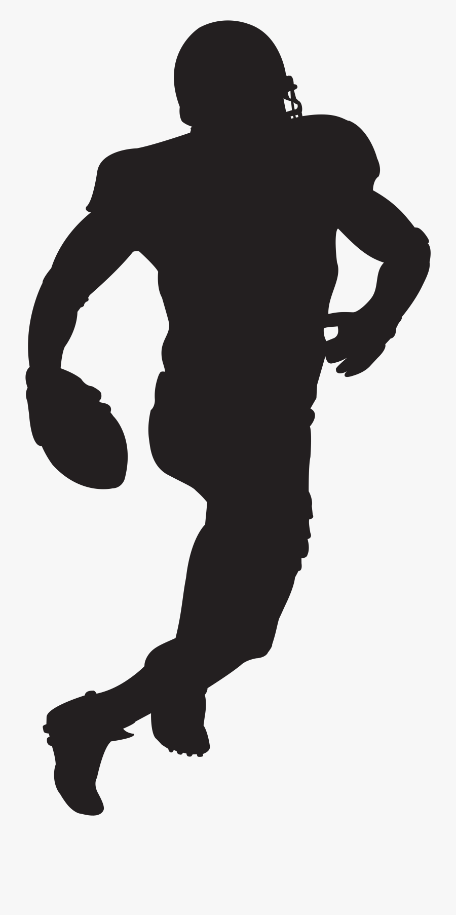 American Football Player Silhouette Transparent Image - Transparent American Football Player Silhouette, Transparent Clipart