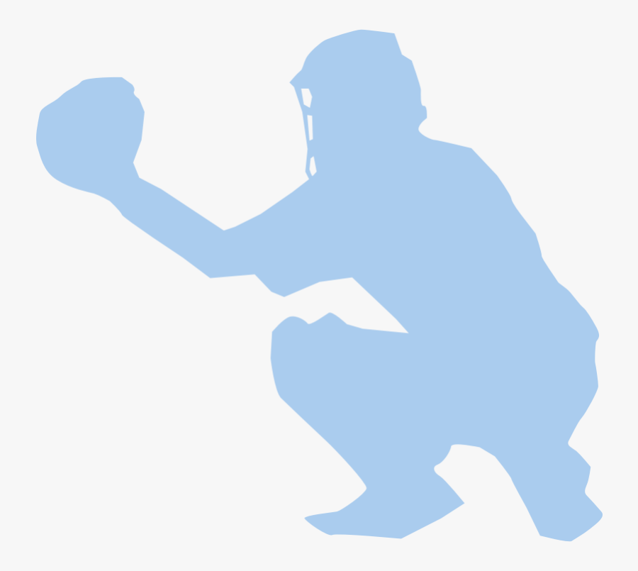 Baseball Clipart - Baseball Catcher Silhouette Png, Transparent Clipart
