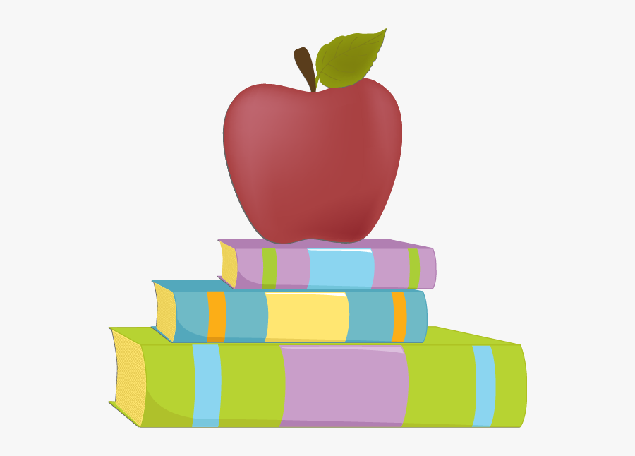 Clip Art Books And Apple Clipart - Apple Book Art Vector, Transparent Clipart