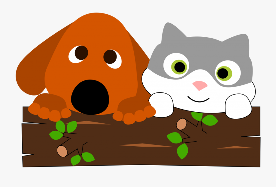 Dog And Cat Clipart Cats And Dogs Free Pictures On - Cartoon Dog And Cat, Transparent Clipart