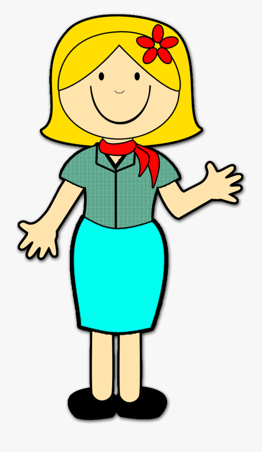 Happy Teacher Clipart, Transparent Clipart