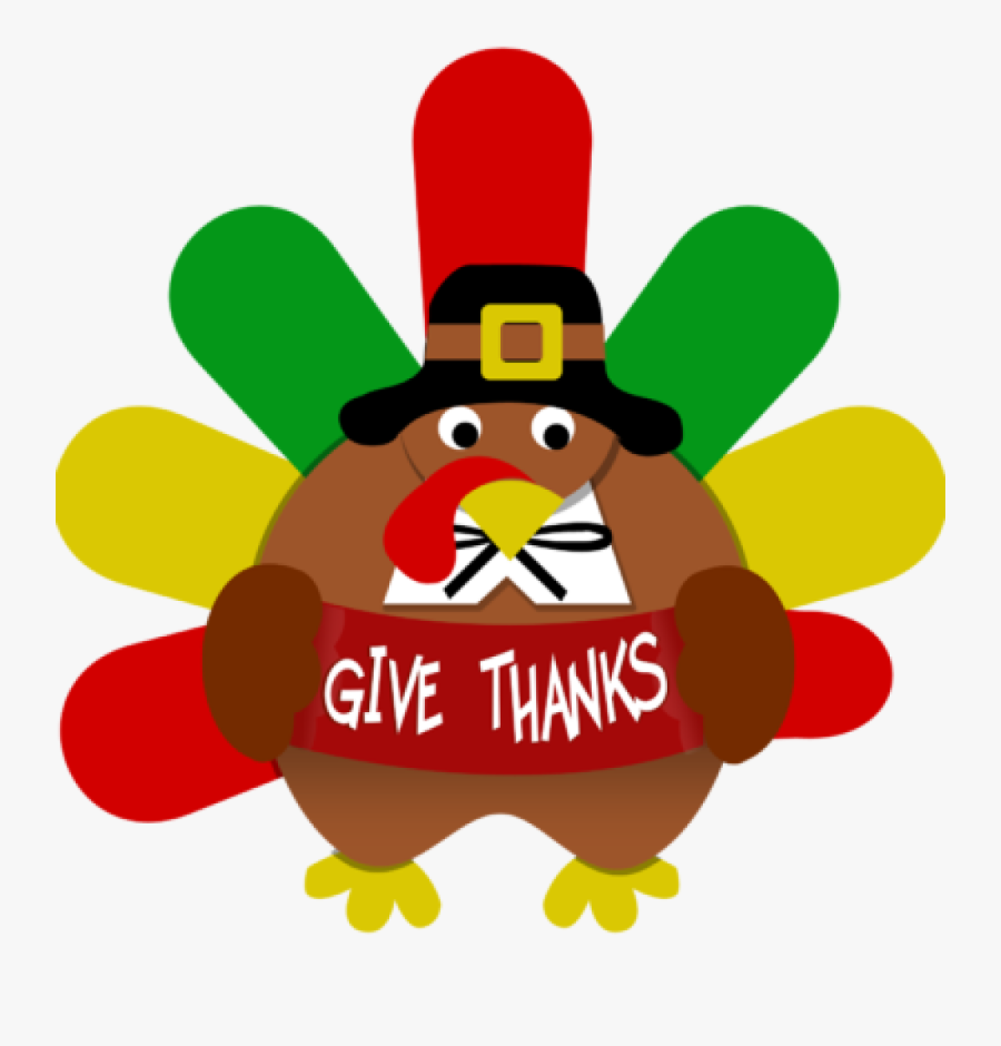 Turkey Clipart Graduation Cap Clipart - Give Thanks Clip Art, Transparent Clipart