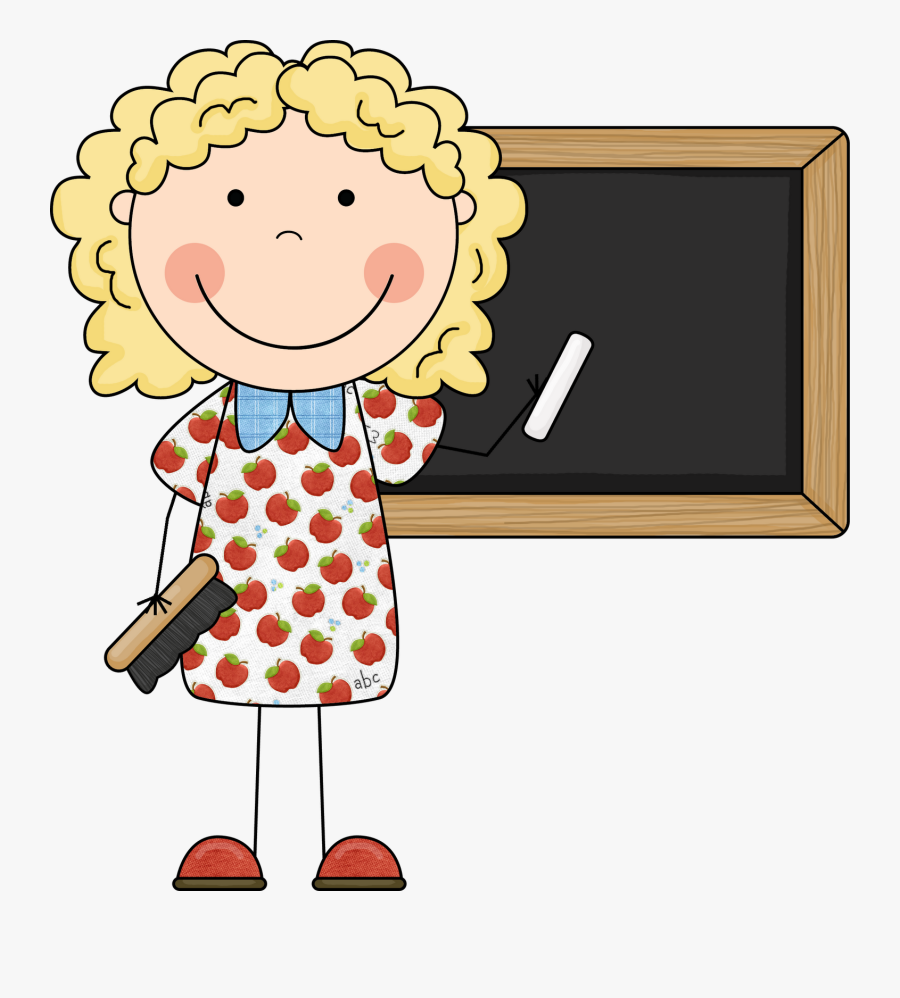 Free Clipart For Teachers - Kindergarten Teacher Cartoon, Transparent Clipart