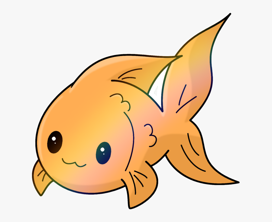 Fish Clipart Kawaii - Kawaii Cute Fish Draw, Transparent Clipart