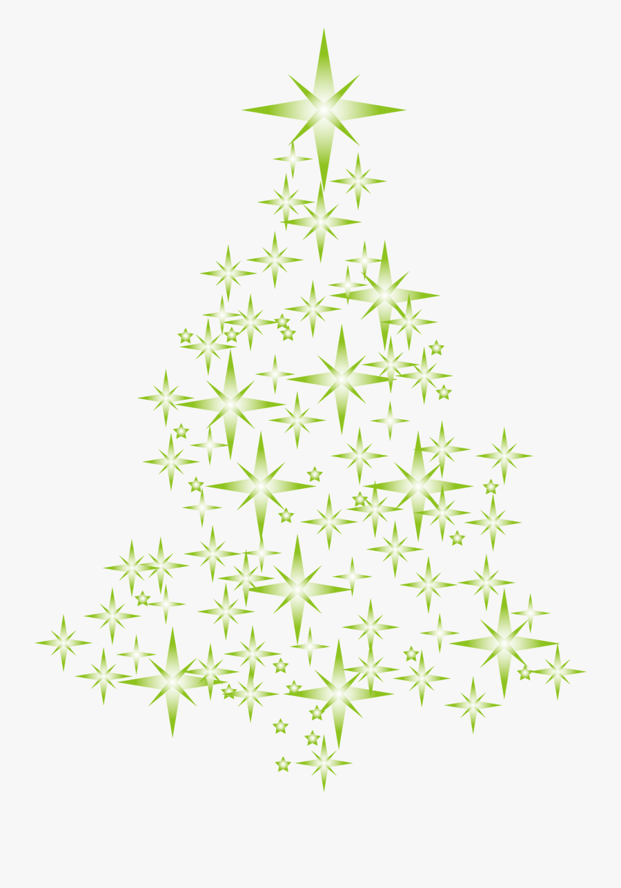 Christmas Tree Clipart, Creative Christmas Trees, Star - Abstract Christmas Tree Star Png, Transparent Clipart