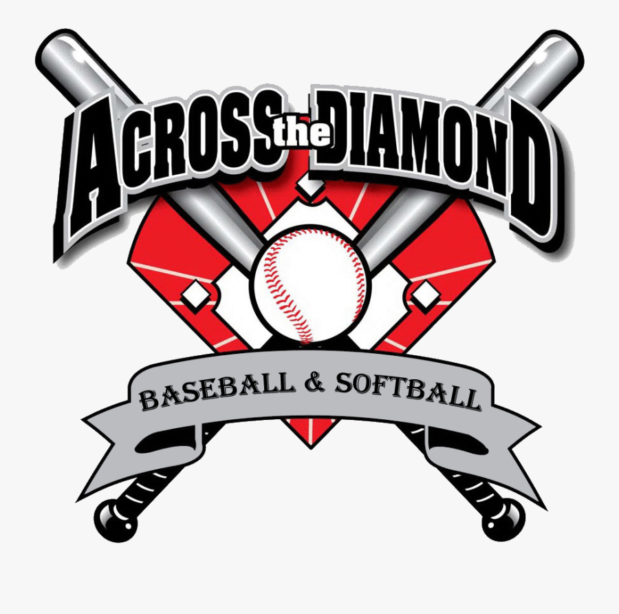Softball Team Logo Across The Diamond Baseball - Diamond Softball Logo, Transparent Clipart