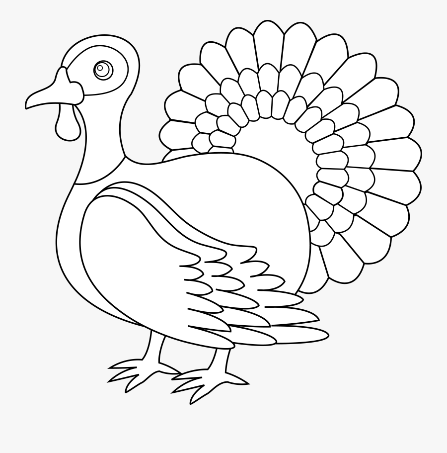 Download Pin Png Balloon - Black And White Turkey Clip Art, Transparent Clipart