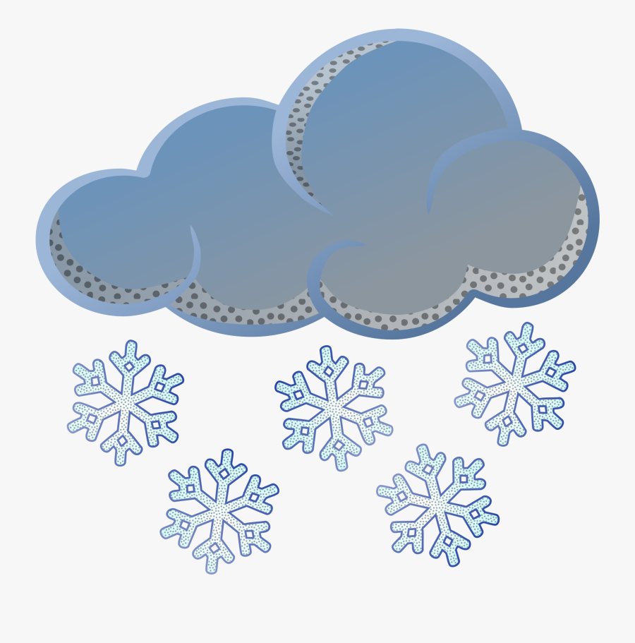 Clip Art Free Snow Clouds Cliparts - Snow Clipart Black And White, Transparent Clipart