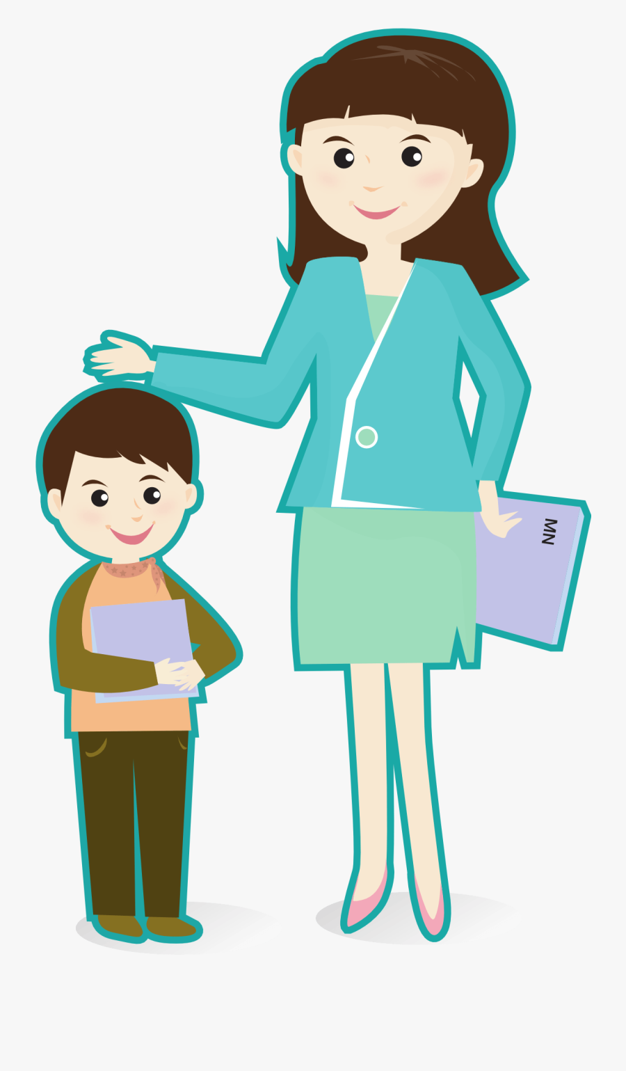 Teacher Clip Art For Free Clipart Images - Teacher And Student Clip Art, Transparent Clipart