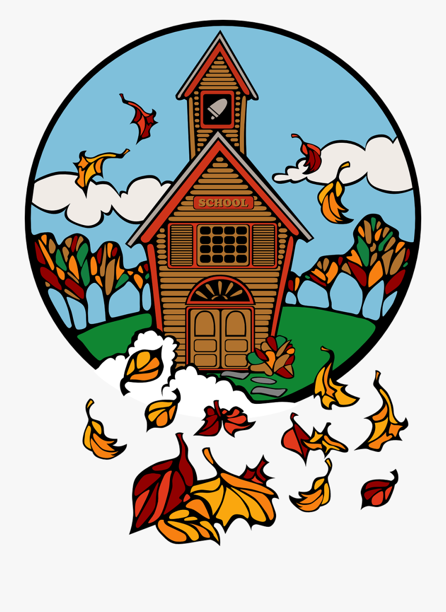 Cartoon Fall Pictures - Fall School, Transparent Clipart