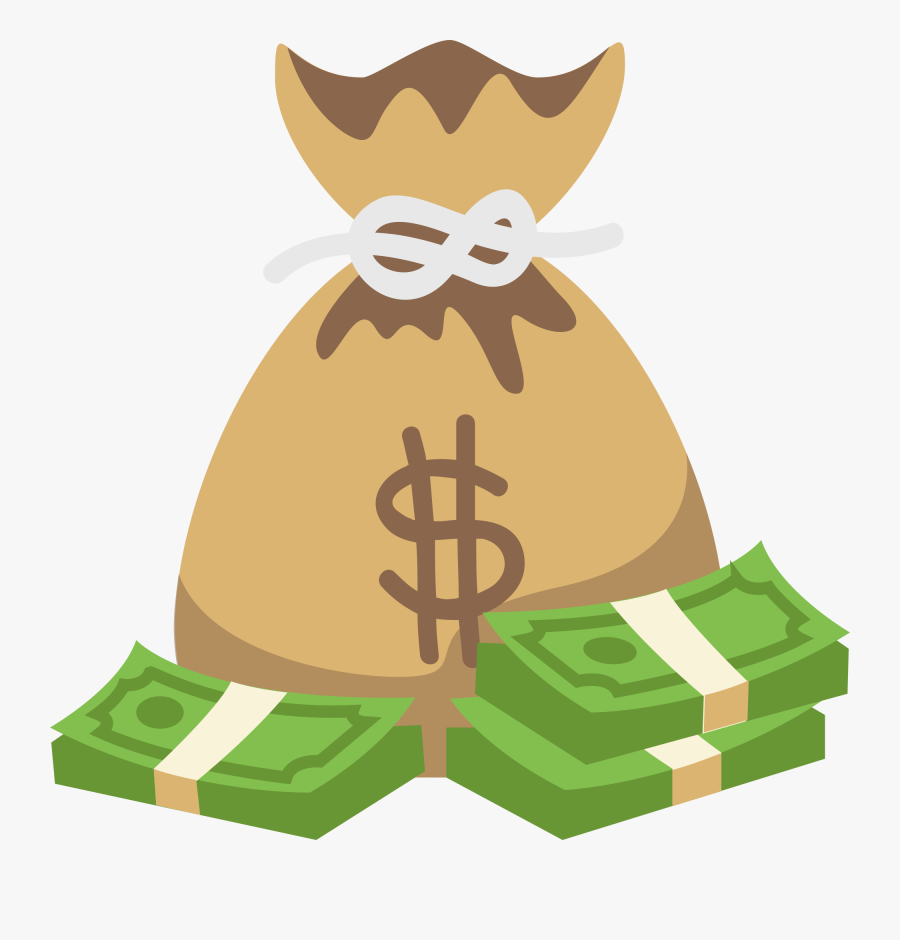Cartoon Money Clipart - Money Bag Clipart Png, Transparent Clipart