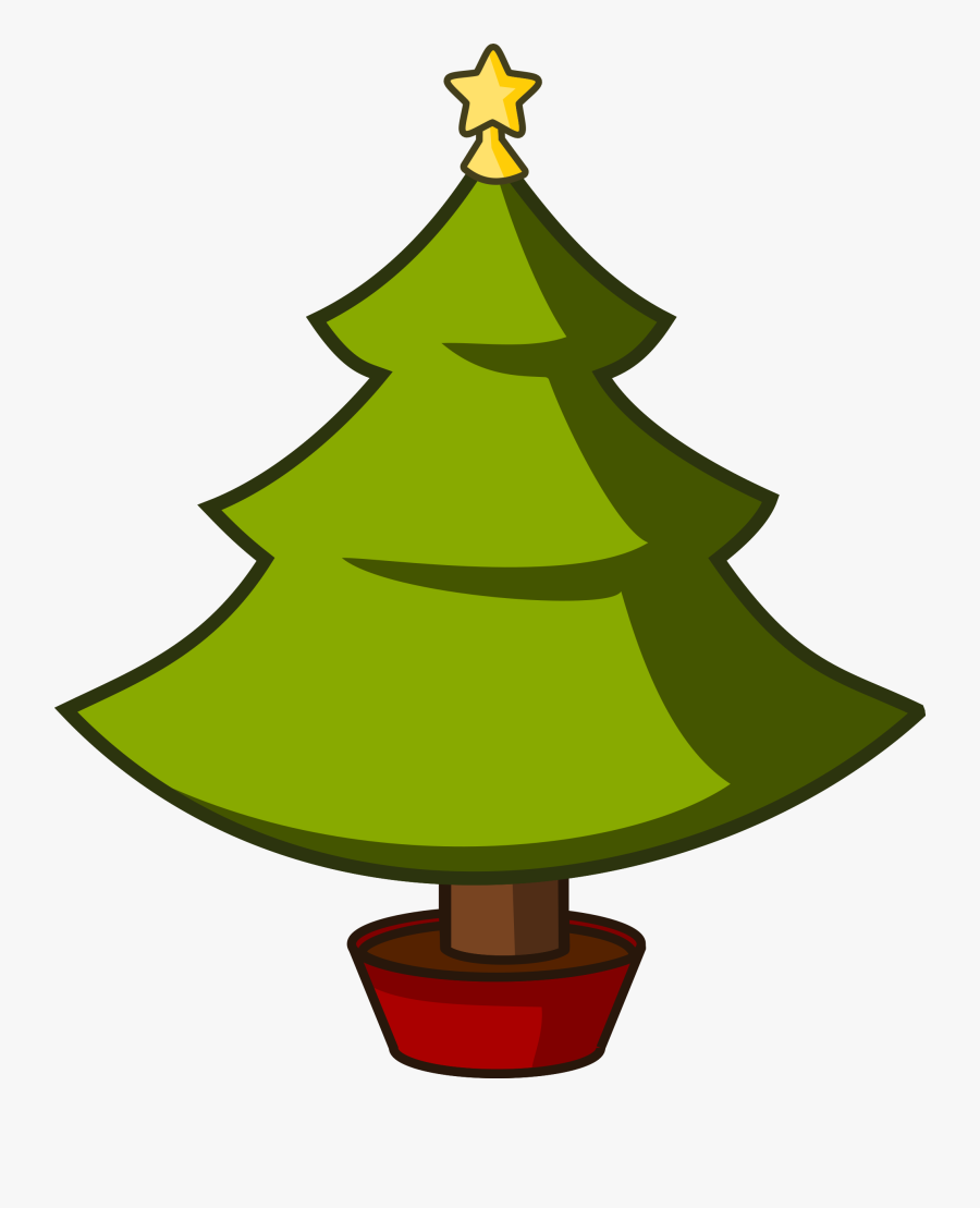 Christmas Tree Clipart To You - Christmas Tree Vector Cartoon, Transparent Clipart