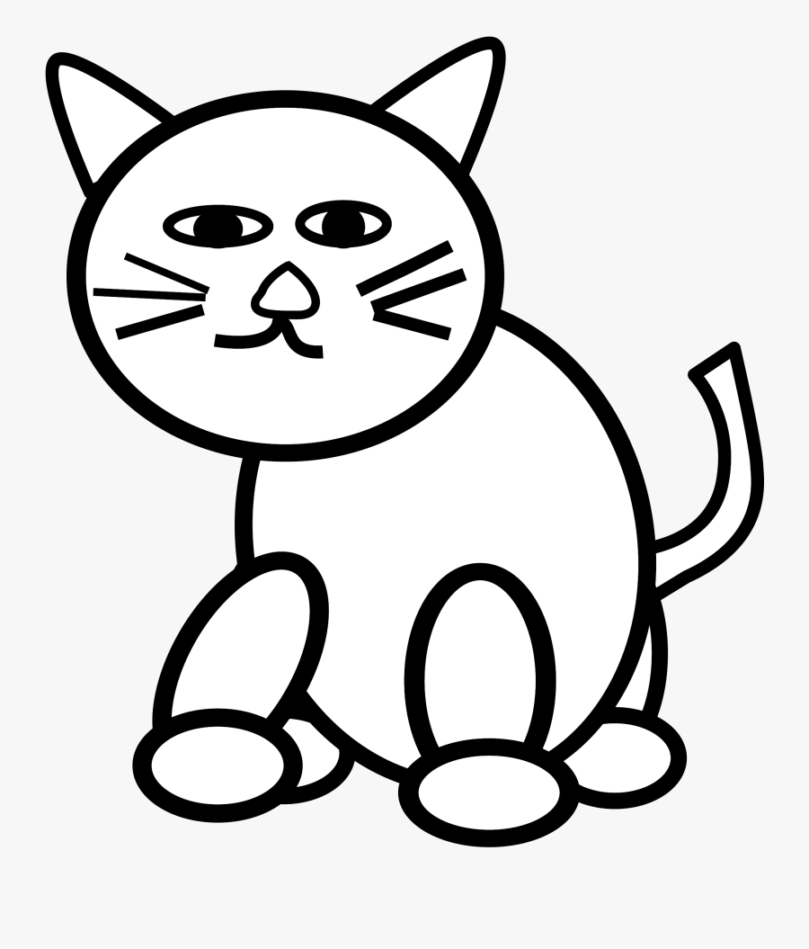 Cat Clipart Black And White Clipart - Cat Picture Black And White, Transparent Clipart