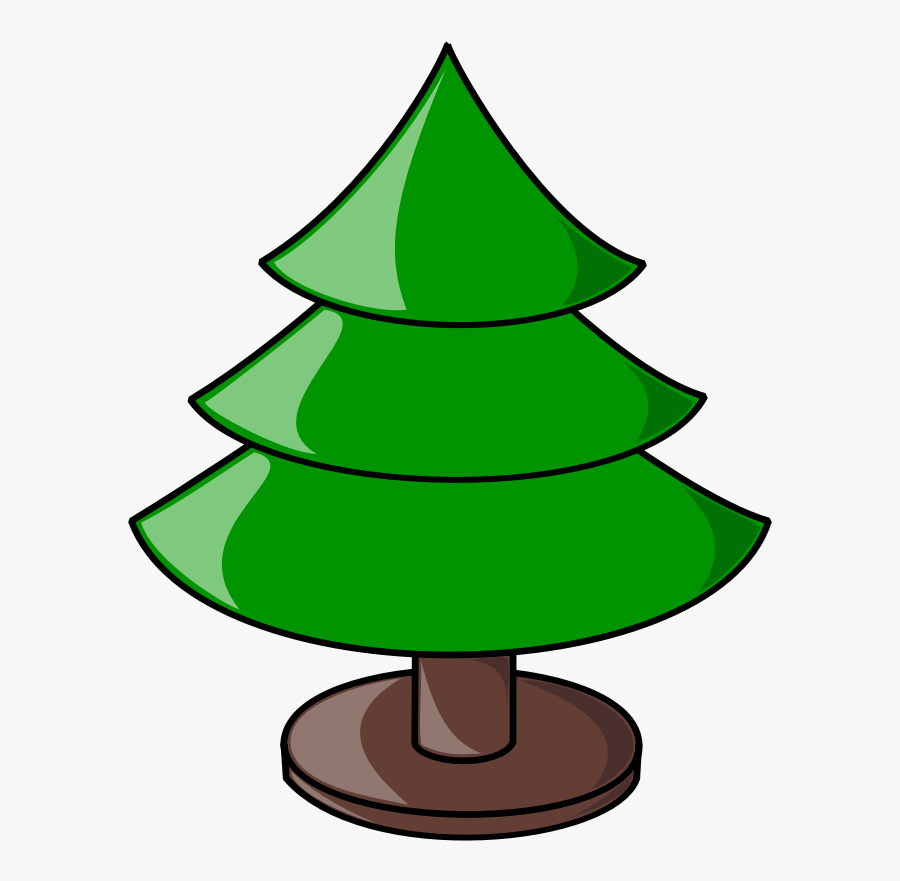 Christmas Tree Clipart Cartoon - Christmas Tree Not Decorated, Transparent Clipart