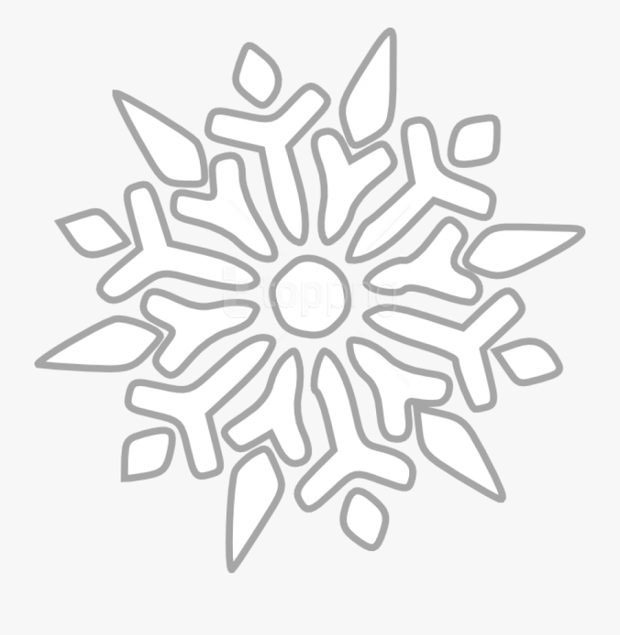 Free Png Snowflake Png Images Transparent - Snowflake Black Background Clipart, Transparent Clipart