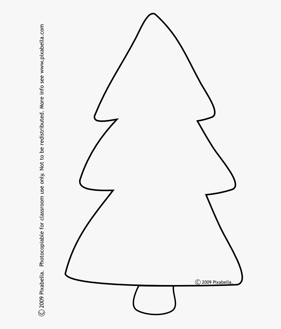 Christmas - Tree - Clipart - Black - And - White - Clip Art Shapes Black And White, Transparent Clipart