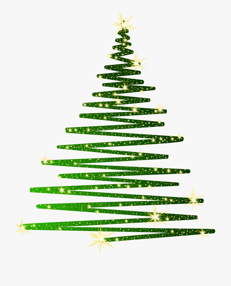 Green Christmas Shining Tree Png Clipartu200b Gallery - Christmas Tree Clipart Png, Transparent Clipart
